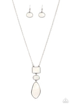 Load image into Gallery viewer, Hidden Cove - White Iridescent Necklace Paparazzi
