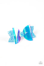 Load image into Gallery viewer, Futuristic Favorite - Blue Iridescent Hair Clip Paparazzi
