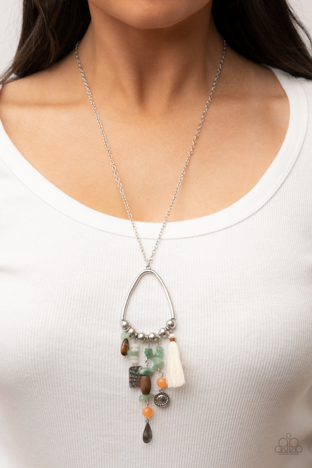 Listen to Your Soul - Green Multi-Color Necklaces