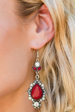 Load image into Gallery viewer, SELFIE-Esteem - Red Earrings Paparazzi
