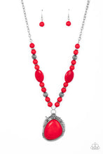 Load image into Gallery viewer, Southwest Paradise - Red Crackle Necklace Paparazzi
