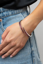 Load image into Gallery viewer, Sideswiping Shimmer - Red Ruby Hinge Bracelet Paparazzi
