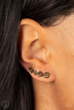 Load image into Gallery viewer, Its Just a Phase - Brass Jacket Stud Earrings Paparazzi
