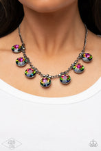 Load image into Gallery viewer, GLOW-Getter Glamour - Multi-Color Oil Spill Necklace Paparazzi
