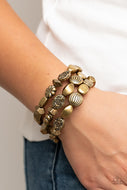 Charmingly Cottagecore - Brass Oil Spill Bracelet Paparazzi