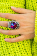 Galactic Garden - Pink Oil Spill Ring Paparazzi