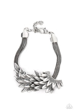Load image into Gallery viewer, BOA and Arrow - Silver Feather Bracelet Paparazzi
