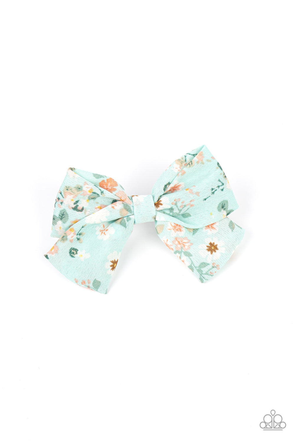 Wide Open Prairies - Blue Hair Bow Accessories Paparazzi