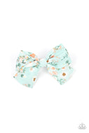 Wide Open Prairies - Blue Hair Bow Accessories Paparazzi