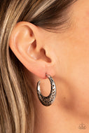 Wanderlust Wilderness - Silver Hoop Earrings Paparazzi