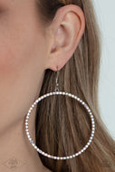 Wide Curves Ahead - Multi-Color Iridescent Earrings Paparazzi