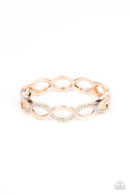 Load image into Gallery viewer, Tailored Twinkle - Rose Gold Hinge Bracelet Paparazzi
