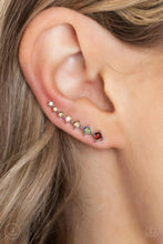 Load image into Gallery viewer, STARLIGHT Show - Brown Multi-Color Iridescent Ear Crawler Earrings Paparazzi
