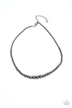 Load image into Gallery viewer, Beg, Borrow, or STEEL - Gunmetal Black Necklace
