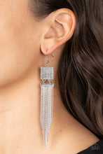 Load image into Gallery viewer, Dramatically Deco - White Earrings
