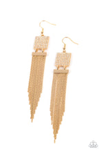 Load image into Gallery viewer, Dramatically Deco - Gold Earrings Life of the Party Paparazzi

