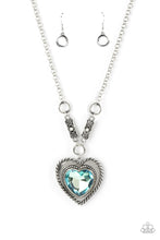 Load image into Gallery viewer, Heart Full of Fabulous - Blue Necklace Paparazzi
