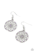 Load image into Gallery viewer, Springtime Salutations - Purple Flower Earrings Paparazzi
