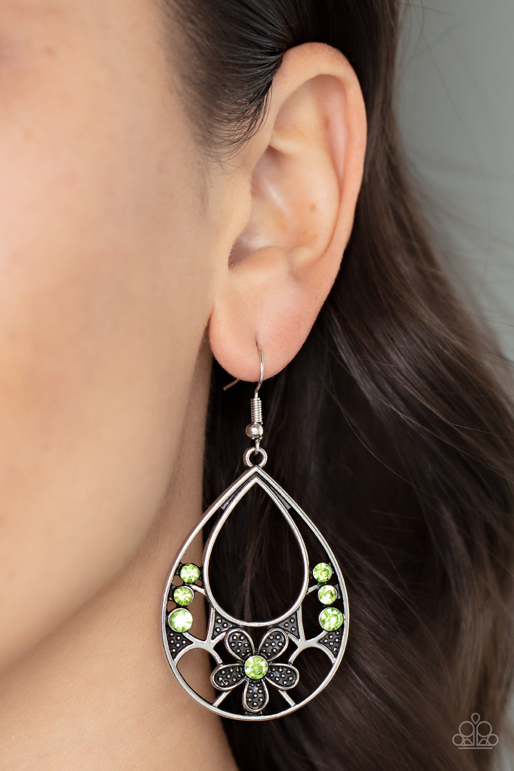 Meadow Marvel - Green Earrings Paparazzi