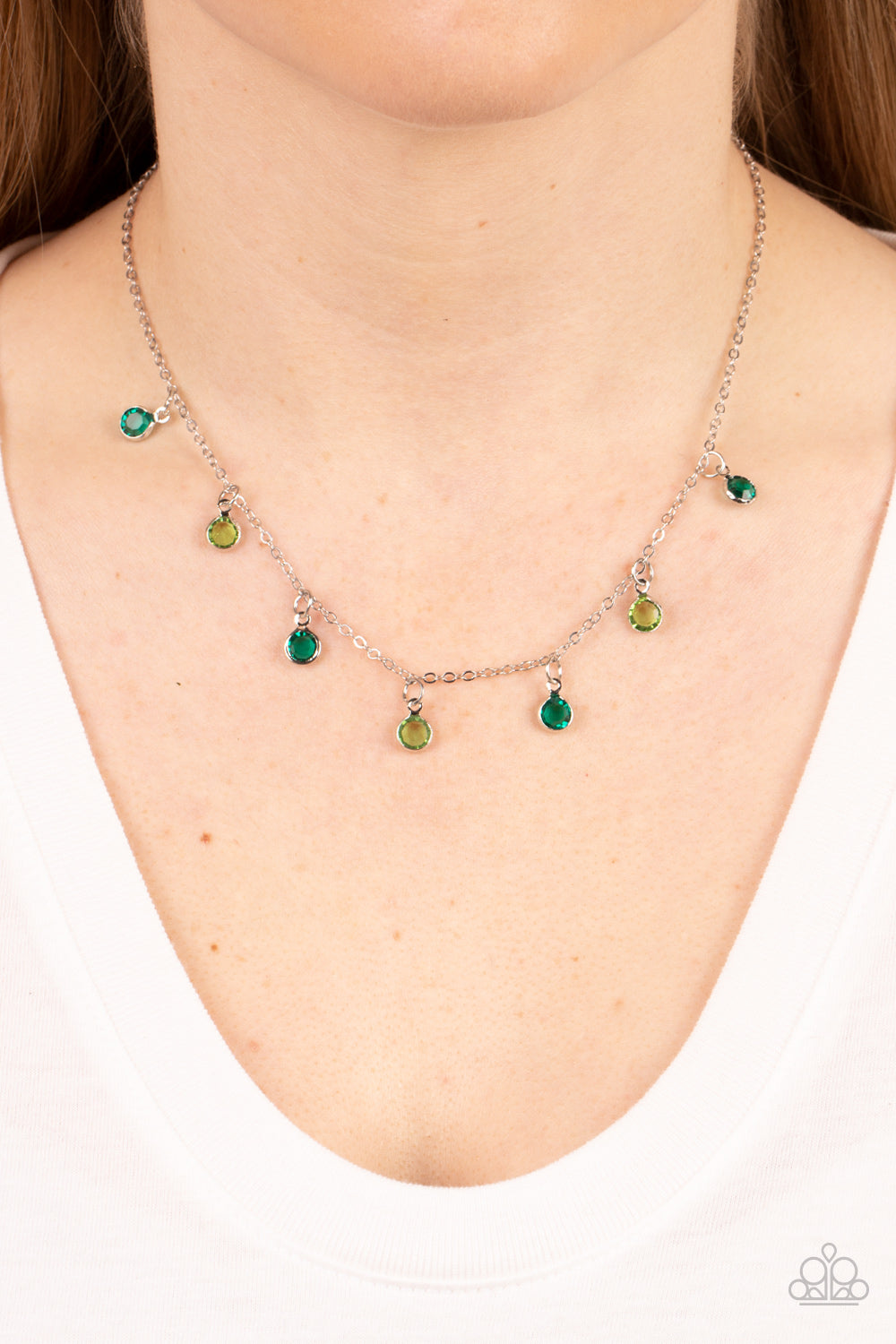 Carefree Charmer - Green Necklace Paparazzi