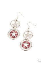 Load image into Gallery viewer, Liberty and SPARKLE for All - Red Star Earrings Paparazzi
