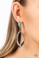 Artisan Anthem - Blue Crackle Earrings