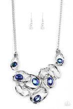 Load image into Gallery viewer, Warp Speed - Blue Oil Spill Necklace Paparazzi

