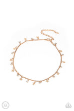 Load image into Gallery viewer, Little Lady Liberty - Gold Star Choker Necklace Paparazzi
