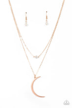 Load image into Gallery viewer, Modern Moonbeam - Rose Gold Necklace

