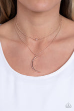 Load image into Gallery viewer, Modern Moonbeam - Rose Gold Necklace
