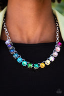 Rainbow Resplendence - Multi-Color Life of the Party Necklace Paparazzi