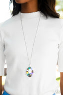 Celestial Essence - Multi-Color Oil Spill Necklace Paparazzi