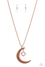 Load image into Gallery viewer, Astral Ascension - Copper Moon Necklace Paparazzi
