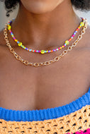 Happy Looks Good on You - Multi-Color Necklace Paparazzi