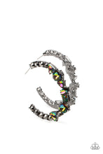 Load image into Gallery viewer, New Age Nostalgia - Multi-Color Oil Spill Hoop Earrings Paparazzi
