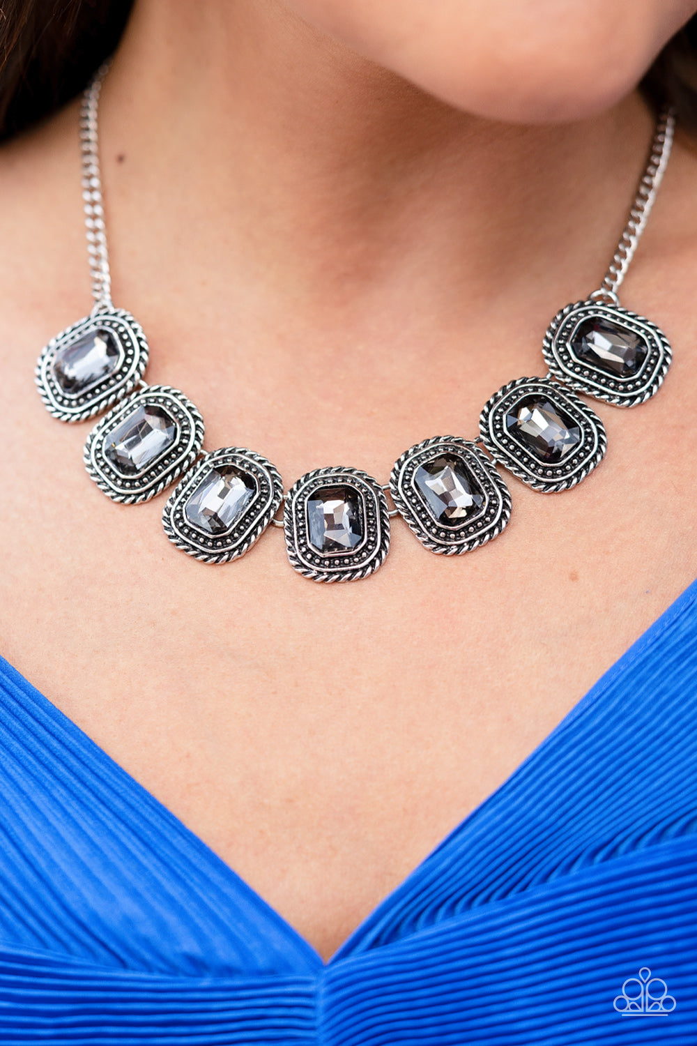 Iced Iron - Silver Necklace Paparazzi