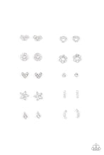 Load image into Gallery viewer, Starlet Shimmer Kids Jewelry Multi Shaped Diamond Stud Earrings Paparazzi - 10 Pack
