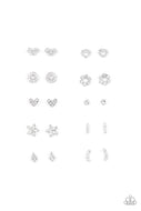 Starlet Shimmer Kids Jewelry Multi Shaped Diamond Stud Earrings Paparazzi - 10 Pack