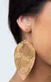 Load image into Gallery viewer, Cork Cabana - Green Earrings Paparazzi
