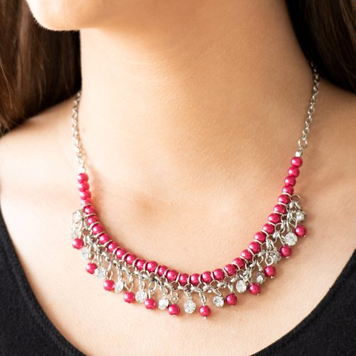 Future Fashionista - Pink and Diamond Necklace Paparazzi
