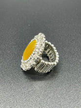 Load image into Gallery viewer, Yellow Oval Moonstone Ring Paparazzi
