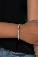 Sleek Sparkle - Multi-Color Iridescent Coil Bracelet Paparazzi