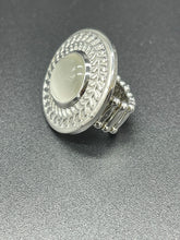 Load image into Gallery viewer, White Moonstone Circle Silver Ring Paparazzi
