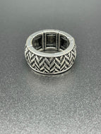 Men's Tribal Silver Ring Paparazzi