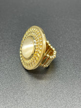Load image into Gallery viewer, White Moonstone Circle Gold Ring Paparazzi
