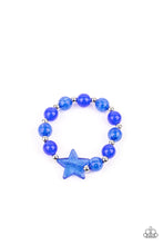 Load image into Gallery viewer, Starlet Shimmer - 5 pack of Red White &amp; Blue Stretchy Star Bracelets
